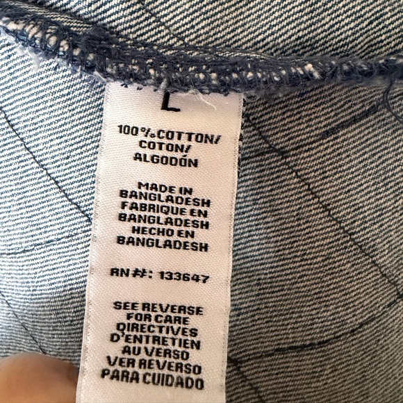 Celebrity Pink - Light Blue Quilted Cotton Denim Jacket - Picture 7 of 13